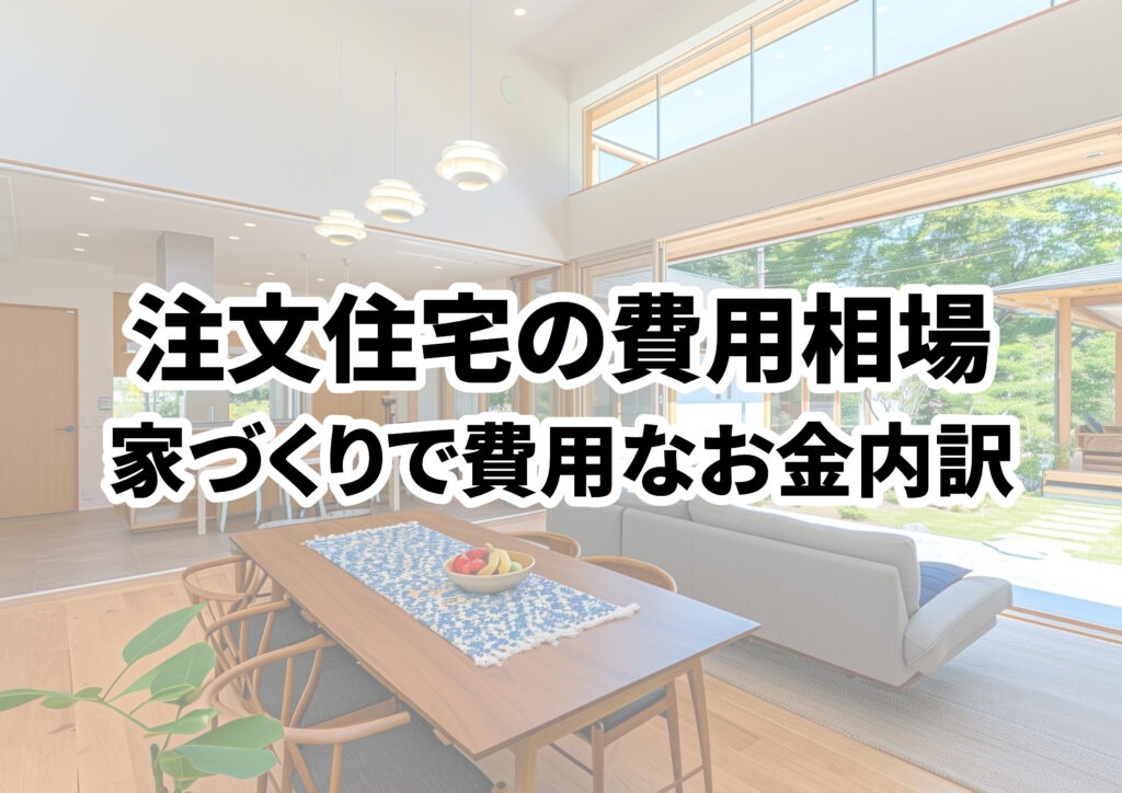 注文住宅の費用相場解説!家づくりで必要なお金の内訳や費用を抑えるコツ